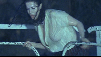 Sexiest Anna Galiena Scene in The Hairdresser's Husband. Sexy, breast through wet shirt, outdoors. 668593
