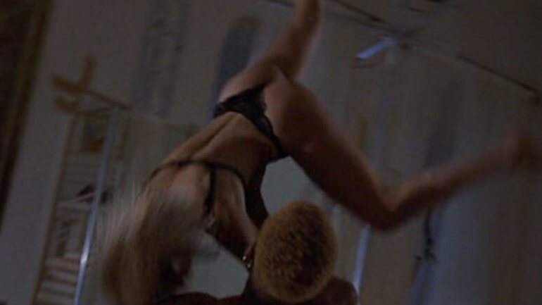 Hottest Emma Sjöberg Scene in Simon Sez. Thong, Underwear, black thong, fighting. 578576