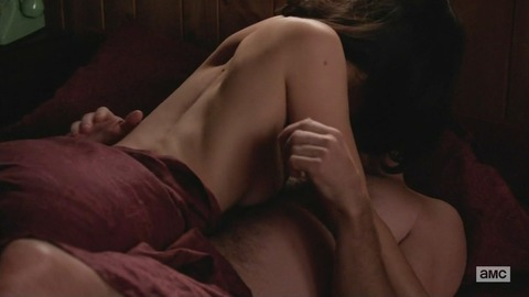 Jessica Paré in Mad Men (2007-2015) Sexy Back Exposed Brunette 738164