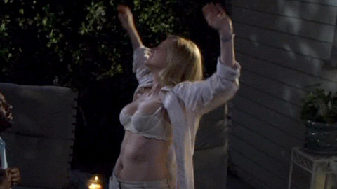 Laura Linney in The Big C (2010-2012) Underwear Sfw Shirt Open 689799