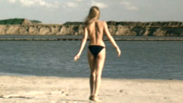 Long Hello and Short Goodbye's Sexiest Scenes with Nicolette Krebitz. Bikini, SFW, back exposed. 579570