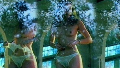 NA from The Summer of My Deflowering Naked. Breasts, bush through sheer panties, collage. 580289