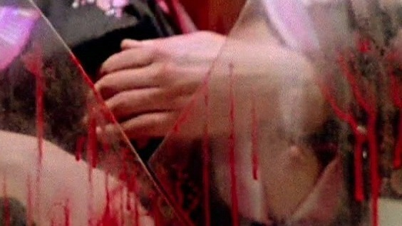 Nudes of Helga Ulman from Deep Red. Breasts, bloody, broken glass. 760920