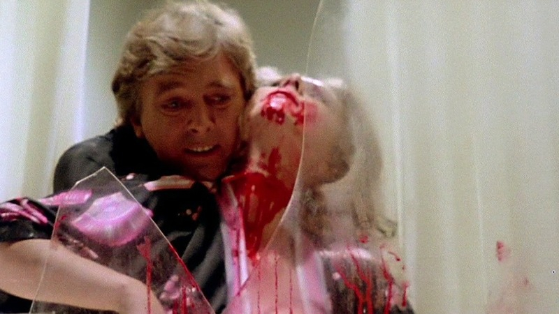 Macha Méril Naked in Deep Red. Breasts, bloody, broken glass. 760921