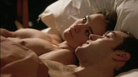 Elina Löwensohn Nude as Anne Labels. Breasts, bed, brunette. 725996