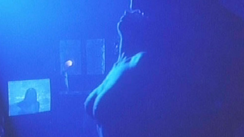 Nudes of Herself from Fatal Frames. Breasts, blue light, man behind woman. 581286