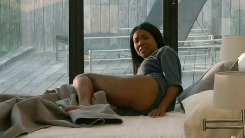 Gabrielle Union in Being Mary Jane (2013-2019) Sexy Underwear Black Blue Boxers 761799