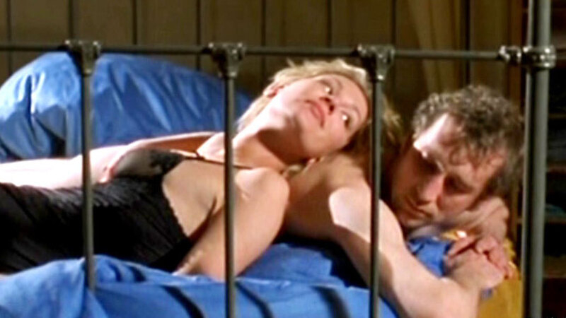 Sexiest Scenes of Katja Lehner from Die Strassen von Berlin - Blutige Beute. Underwear, black lingerie, couple in bed. 635129