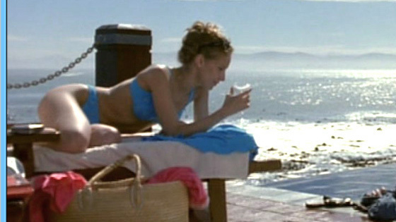 Sexiest Chiara Schoras Scene in Falling Rocks. Bikini, SFW, beach. 581713