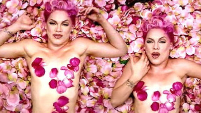 Just Like a Pill's Sexiest Scenes with Pink. Sexy, cleavage, collage. 581814