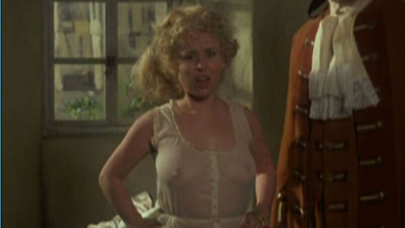Hottest Barbara Windsor Scene in Carry On Dick. Sexy, blonde, breasts through sheer shirt. 581966