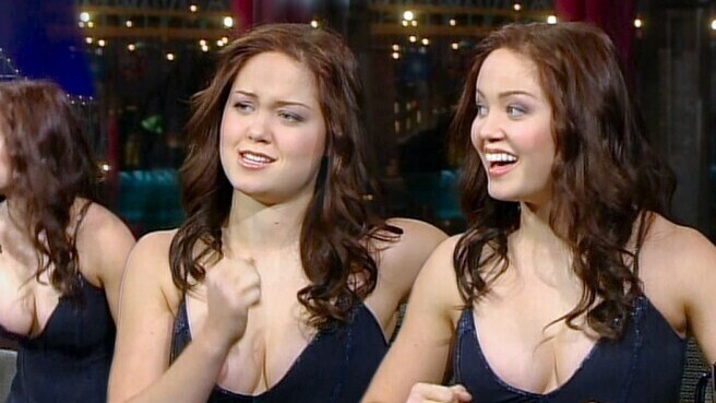 Hottest Erika Christensen Scene in Late Show with David Letterman. Sexy, SFW, big breasts. 659402