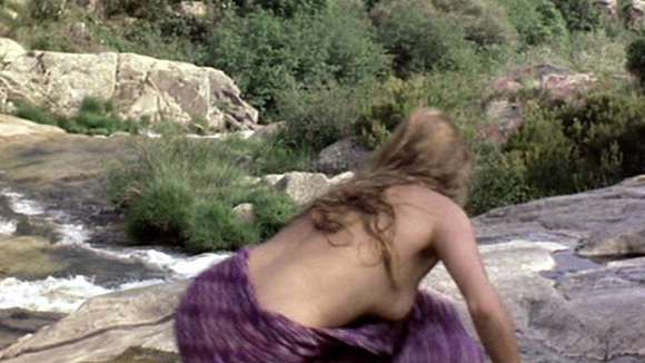 Dione from Sinbad and the Eye of the Tiger Naked. Breasts, accidental skin, back exposed. 552287