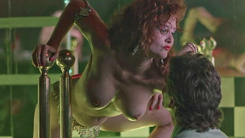 Stephanie Blake Naked as Stripper in Big T's. Breasts, hard nipples, nude. 1013691