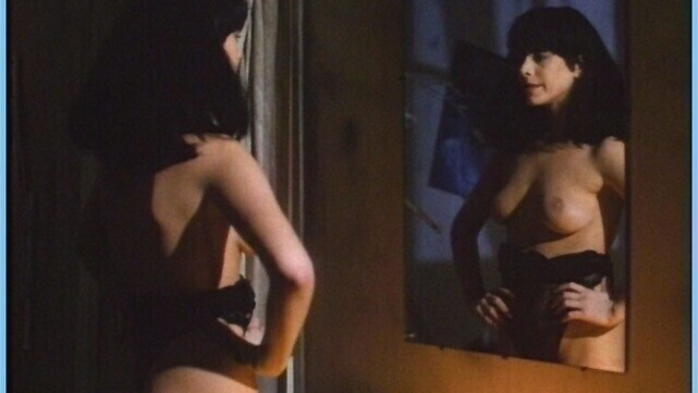 Nudes of Janey from Sorority House Massacre II. Breasts, black hair, black thong. 573858