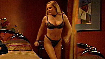 Sexiest Scenes of Carmen Krause from Hausmeister Krause – Ordnung muss sein. Underwear, SFW, black bra and panties. 655559
