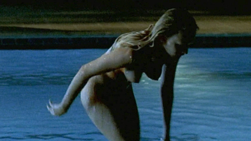 Julie from Swimming Pool Naked. Breasts, getting out of pool, nude. 784199