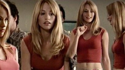 Hottest Cameron Richardson Scene in Skin. Underwear, back exposed, blonde. 659792