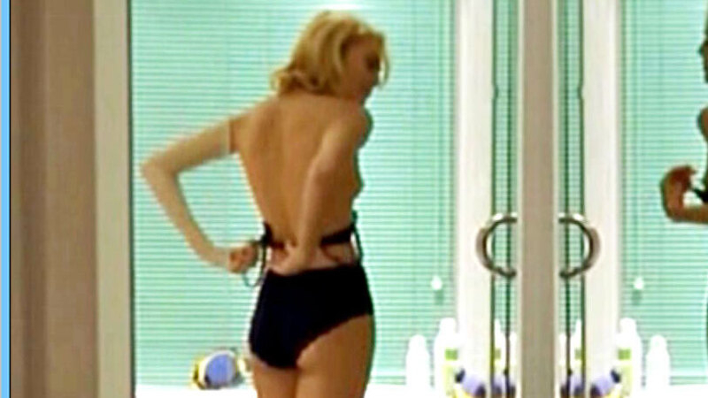 Gesine Cukrowski Nude in Der letzte Zeuge. Breasts, black bra, black panties. 656236