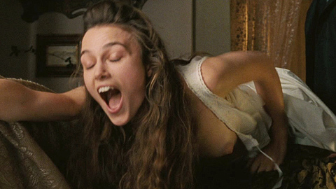 Keira Knightley Naked as Sabina Spielrein. Breasts, bent over couch, brunette. 709797