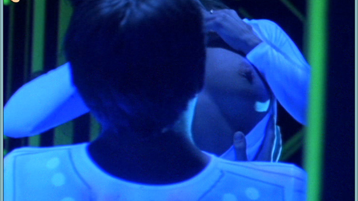 Michelle von Flotow Naked as Diane Shields / Cybergirl. Breasts, black light, couple. 581091