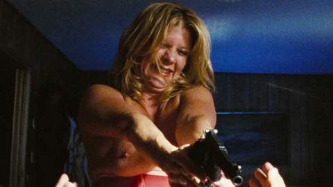 Ginger Lynn Allen Nude in The Devil's Rejects. Breasts, Bush, blonde, clown face. 709216