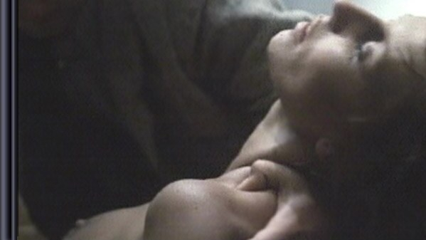Krystyna Janda Nude in Interrogation. Breasts, Bush, brunette, collage. 586042