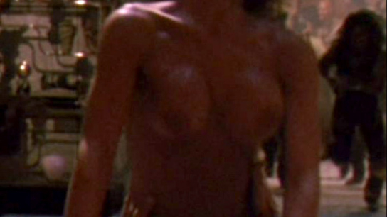 Teri Weigel Naked in Predator 2. Breasts, Bush, brunette, hairy bush. 611155