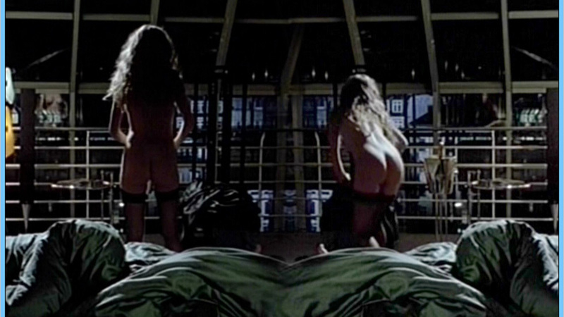Andrea Lüdke Nude in Faust. Butt, black stockings, collage. 659116