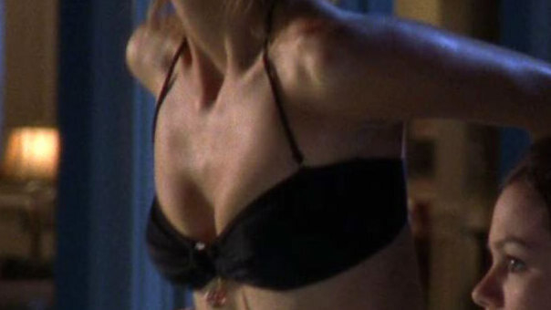 Hottest Mischa Barton Scene in The O.C.. Bikini, SFW, black bikini. 659810