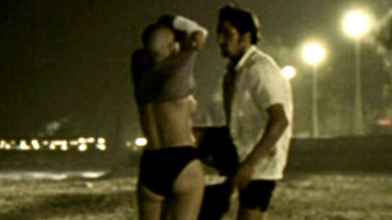 Jasmin Gerat Naked in I Love You Baby. Breasts, beach, black bikini. 587317