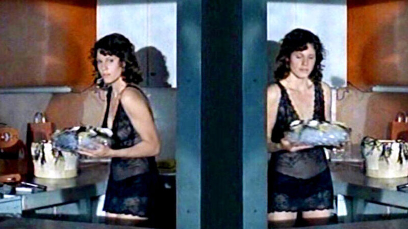 Sexiest Christina König Scenes. Sexy, black negligee, black panties. 587944