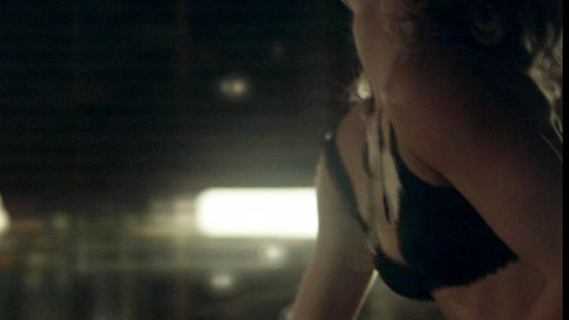 Sexiest Rachel Miner Scene in Hide. Underwear, SFW, black bra. 671677
