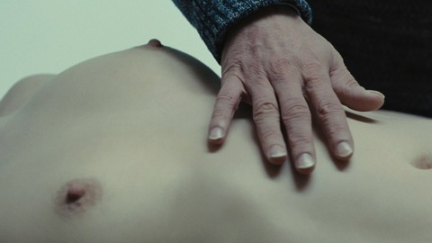 Isild Le Besco Naked in The New Girlfriend. Breasts, breasts close up, hand on chest. 782035