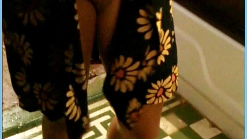 Julia Thurnau Nude as Maren Westendorp. Bush, crotch close-up, floral robe. 654302