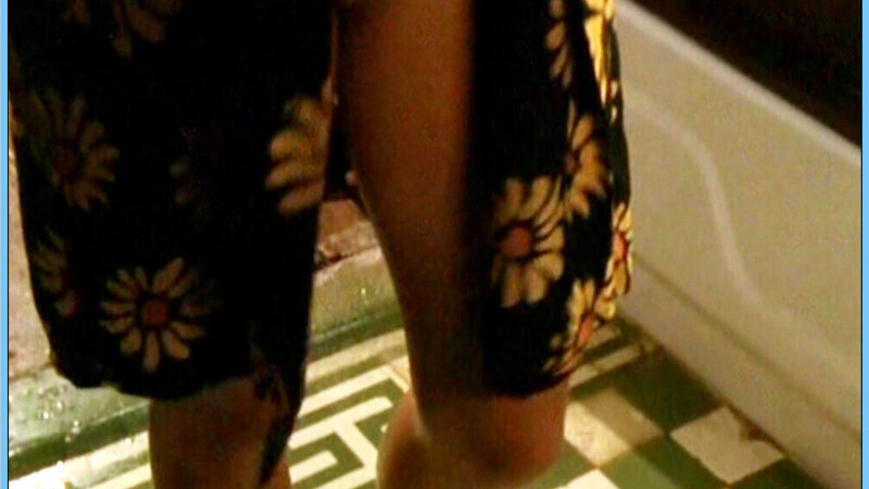 Julia Thurnau Naked as Maren Westendorp. Bush, crotch close-up, floral robe. 654303