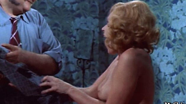 Karin Field Nude in The Mad Butcher. Breasts, curly hair, fully clothed man. 588814