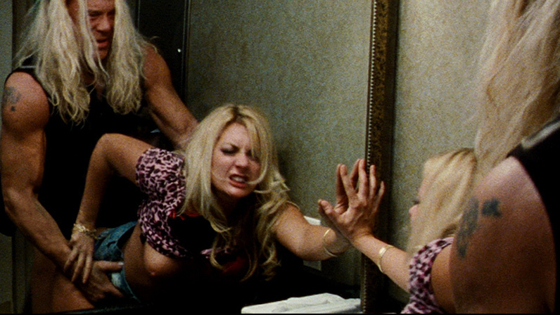 Andrea Langi Nude as Alyssa. Breasts, bathroom, bent over table. 669908