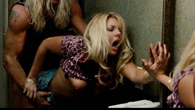 Andrea Langi Naked in The Wrestler. Breasts, bathroom, bent over table. 669907