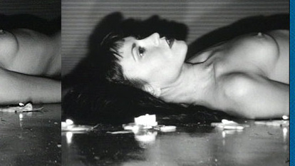 Nancye Ferguson Naked in Flying with the Angels. Breasts, Butt, Bush, black and white, black hair. 589099