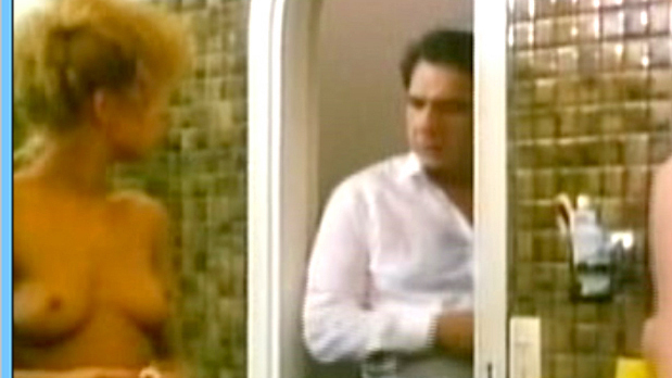 Isabelle Mergault Naked as Andromaque. Breasts, CMNF, bathroom. 623949