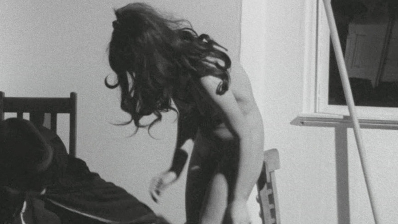 Nudes of Tania from School for Sex. Breasts, Bush, black and white, black high heels. 790236