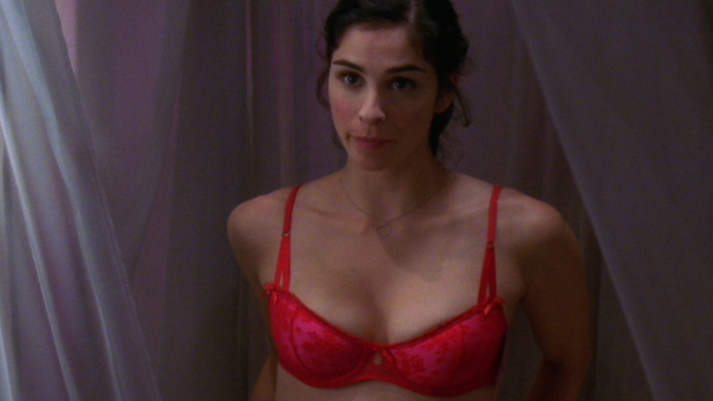 Sexiest Sarah Silverman Scene in I Want Someone to Eat Cheese With. Underwear, SFW, red bra. 639901