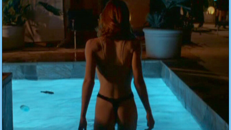 Hottest Sophie Scenes. Thong, Underwear, black thong, poolside. 604035