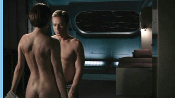 Jolene Blalock Nude in Star Trek: Enterprise. Butt, brunette, dropping robe. 657934
