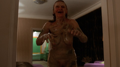 Billie Gibson Naked as Old Woman in Bath. Breasts, Bush, nude, shaved bush. 697251