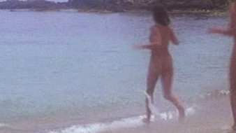 Anja Schüte Naked as Dorothée. Butt, beach, brunette. 556977