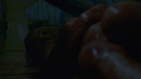 Danielle Harris in Halloween II (2009) Breasts Arms Crossed Bloody 679636