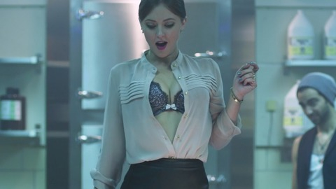 Katharine Isabelle in See No Evil 2 (2014) Underwear Black Skirt Bra 748642