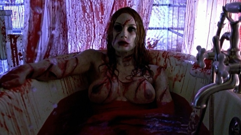 Shawna Loyer Naked in Thir13en Ghosts. Breasts, Prosthetic, big breasts, bloody water. 591913